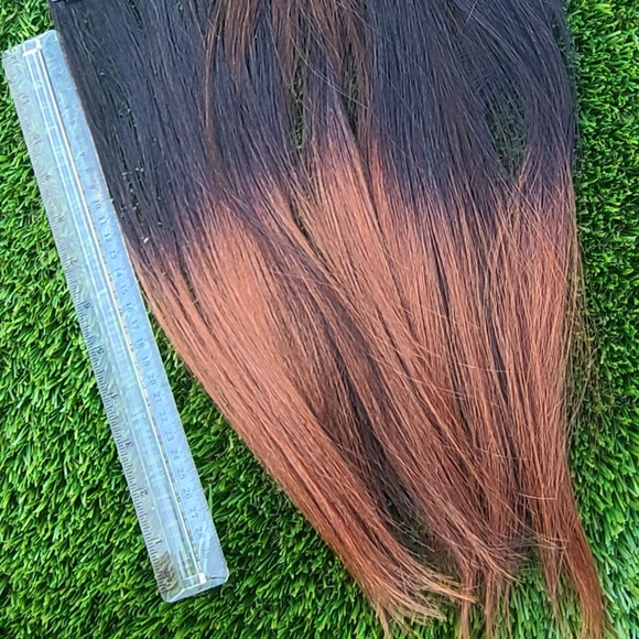 16 inch Real Hair Brown Clip in Hair Extensions🍫 Very Easy to Apply Yourself 🌱 - Picture 3 of 8